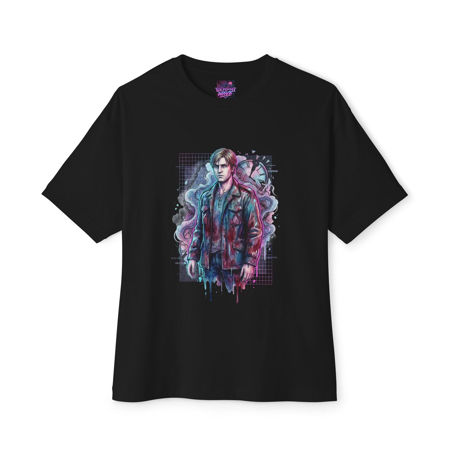 James Sunderland Vaporwave – Mary Letter Neon Nightmare Premium Oversized Unisex T-Shirt