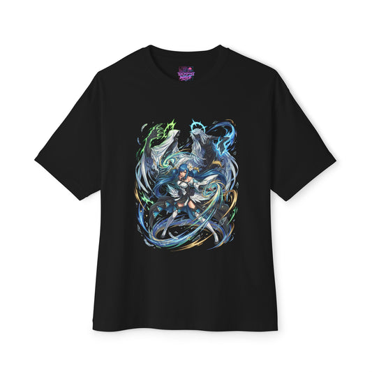 Dizzy Guilty Gear: Necro & Undine Summoner Premium Oversized Unisex T-Shirt