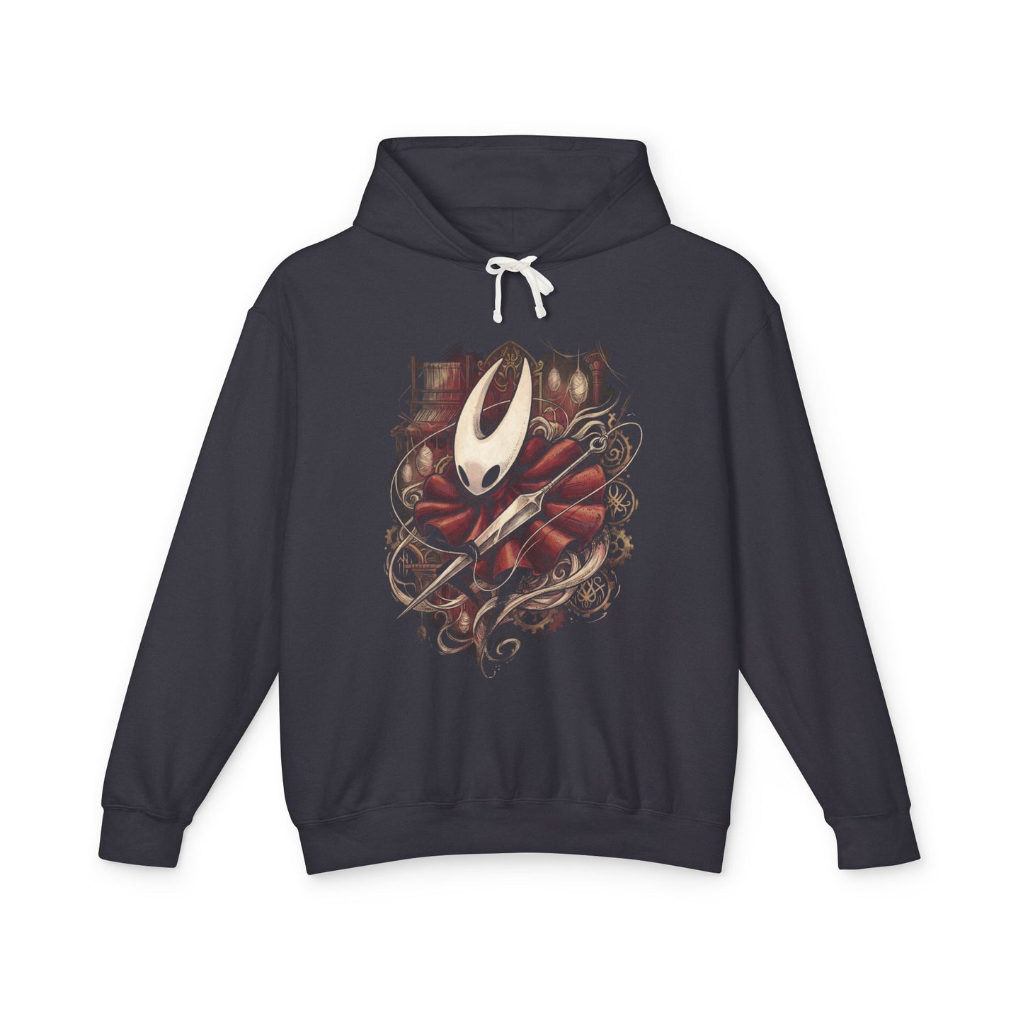 Hornet Silksong Red Cloak Needle Acrobat Portrait Unisex Premium Hoodie