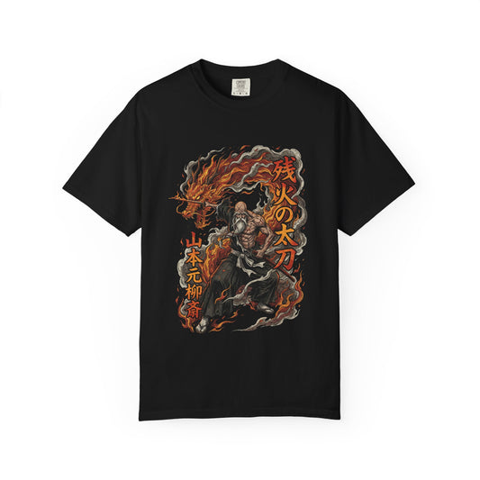 Old Flame Commander Heaven Flames Bankai Divine Fire Warrior Fan Art Portrait Premium T-Shirt