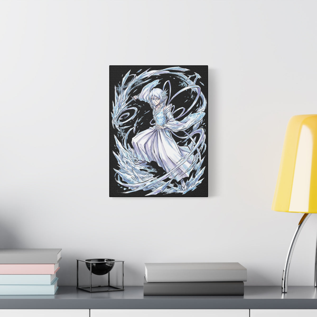 Bleach Rukia Kuchiki Sode no Shirayuki Ice Warrior Canvas Print