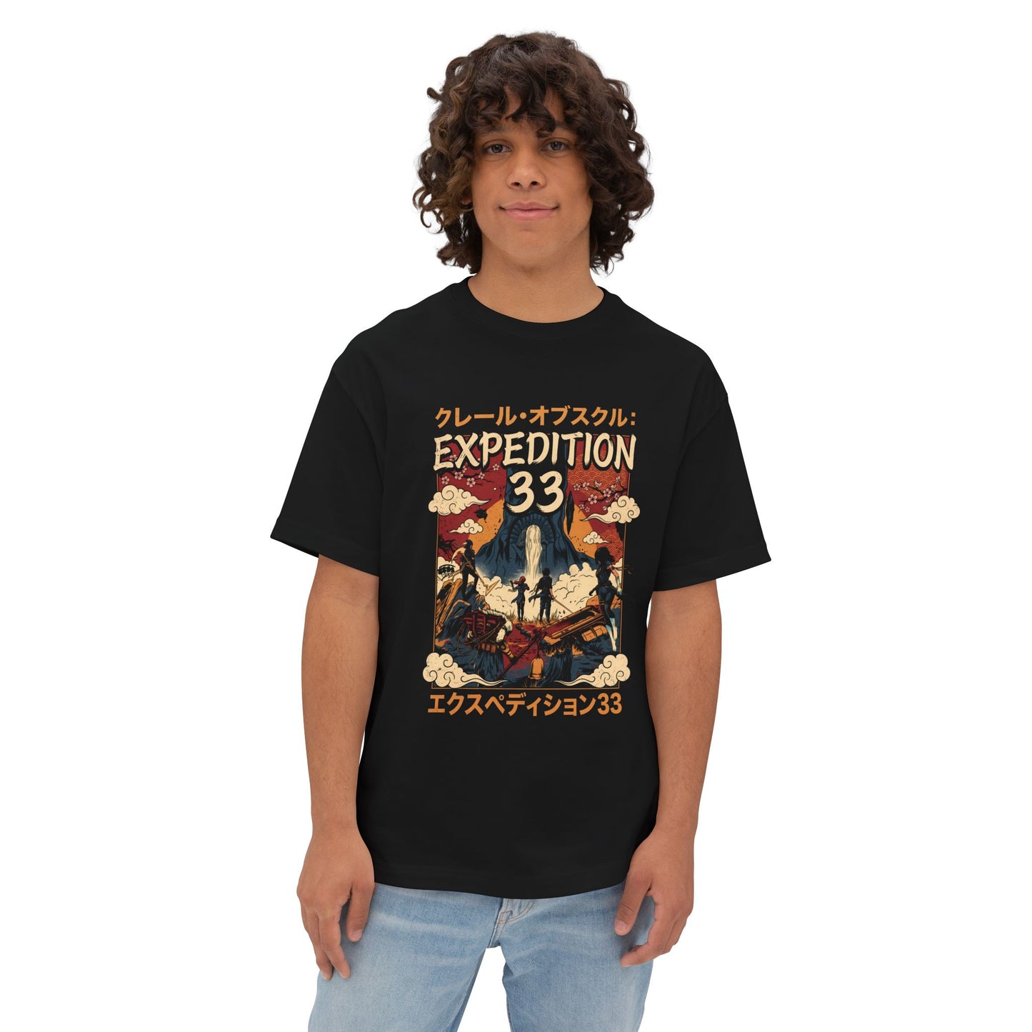 Clair Obscur Expedition 33: Streetwear Red Petal Gommage Premium Oversized Unisex T-Shirt