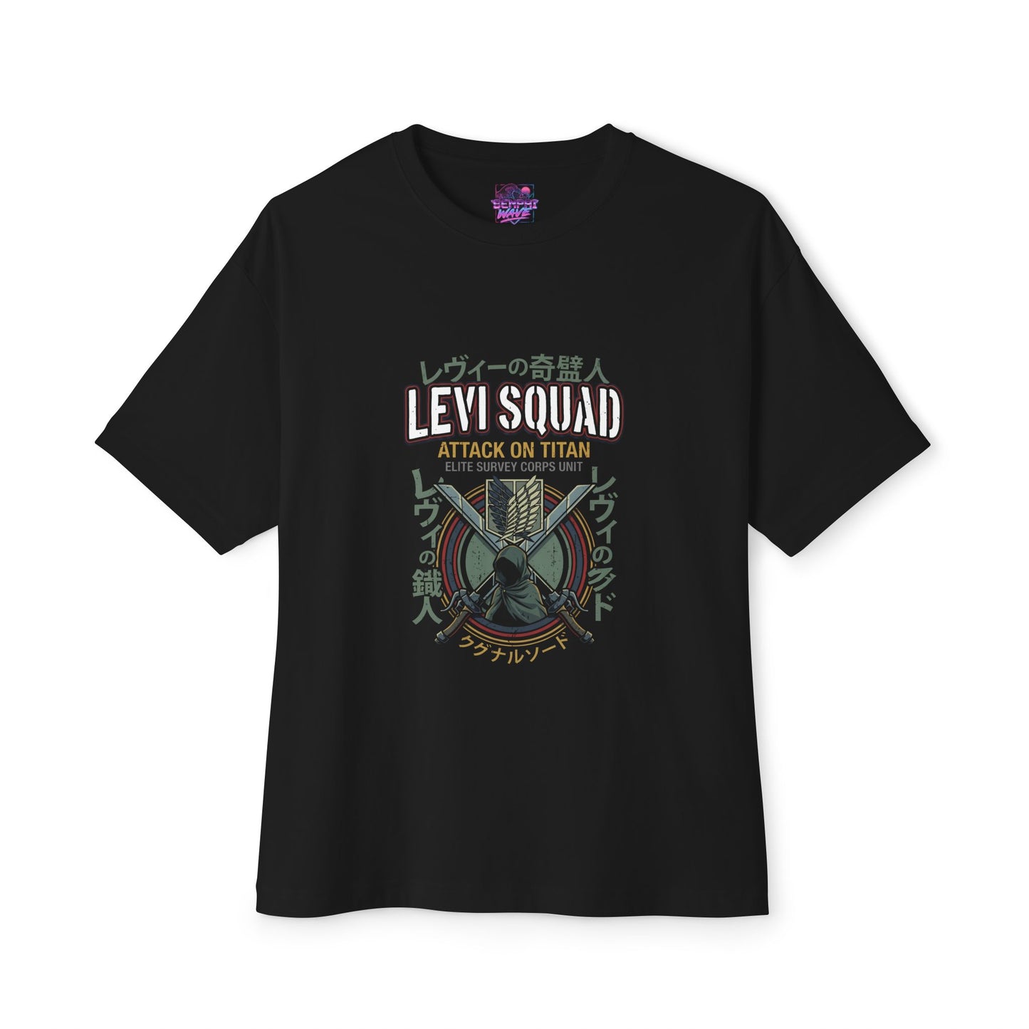 Attack on Titan Levi Squad Anime Manga Graphic Tee Premium Oversized Unisex T-Shirt