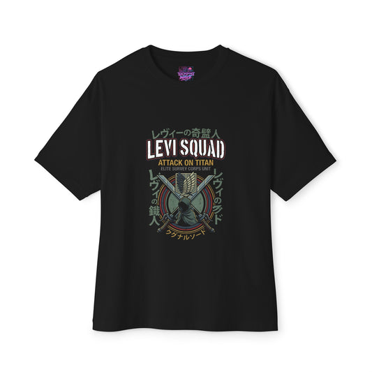 Attack on Titan Levi Squad Anime Manga Graphic Tee Premium Oversized Unisex T-Shirt
