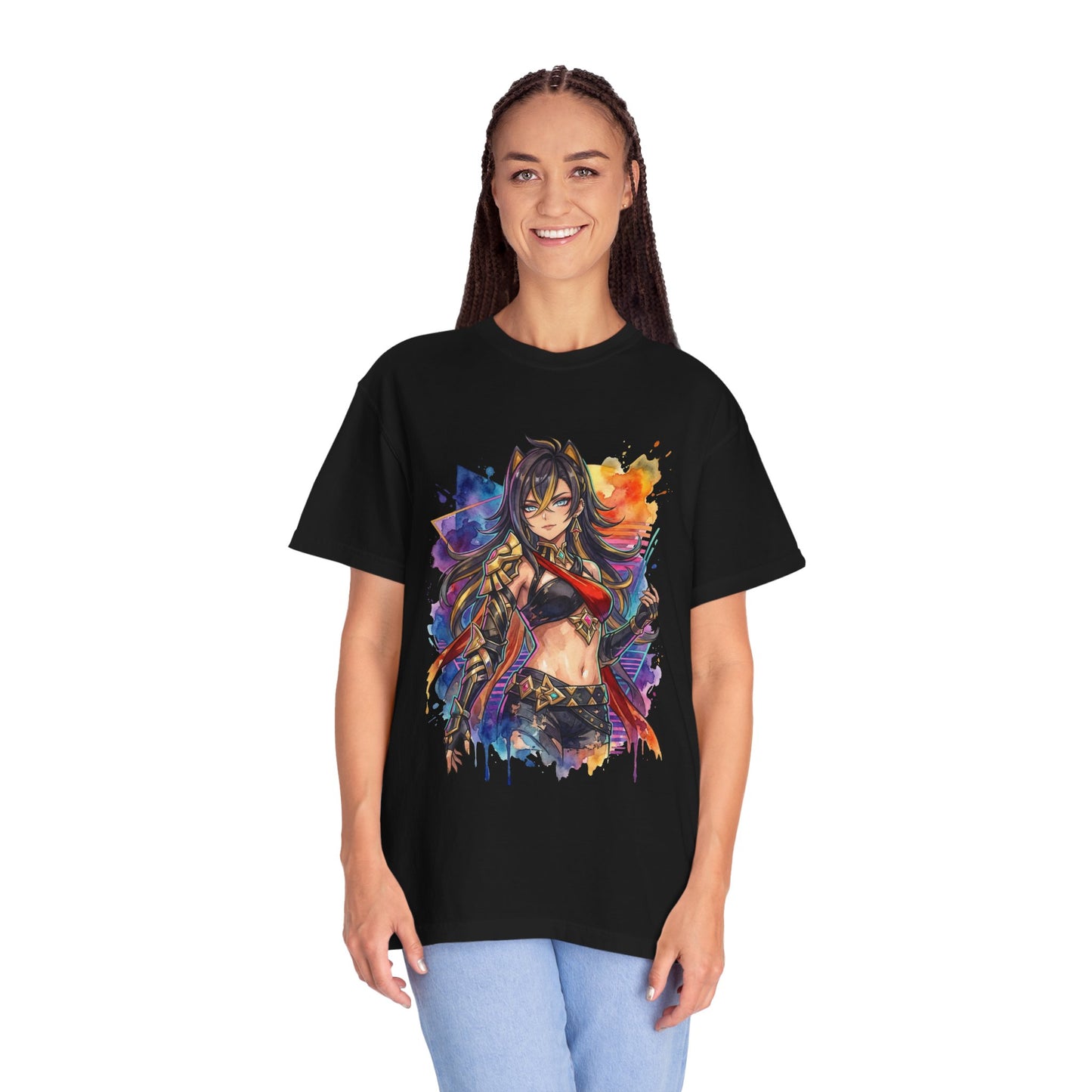 Genshin Impact Dehya Vaporwave Aesthetic Design Premium T-Shirt