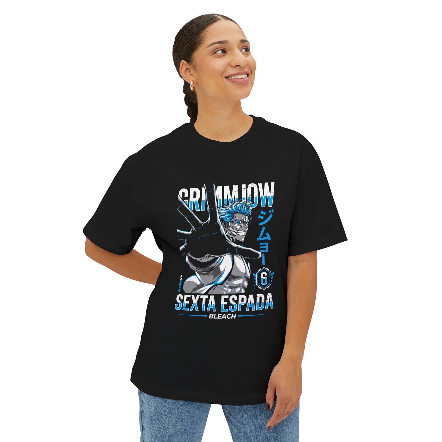 Grimmjow Jaegerjaquez: Blue Panther King Premium Oversized Unisex T-Shirt