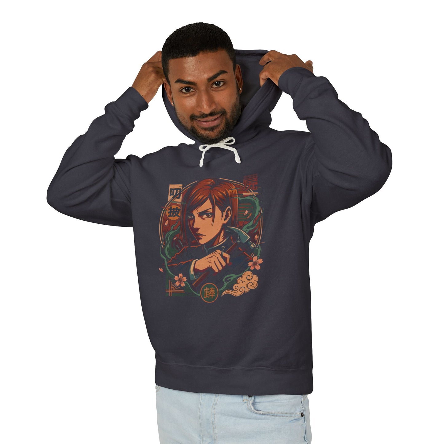 Jujutsu Kaisen Nobara Kugisaki Nail Hammer Technique Design Unisex Premium Hoodie