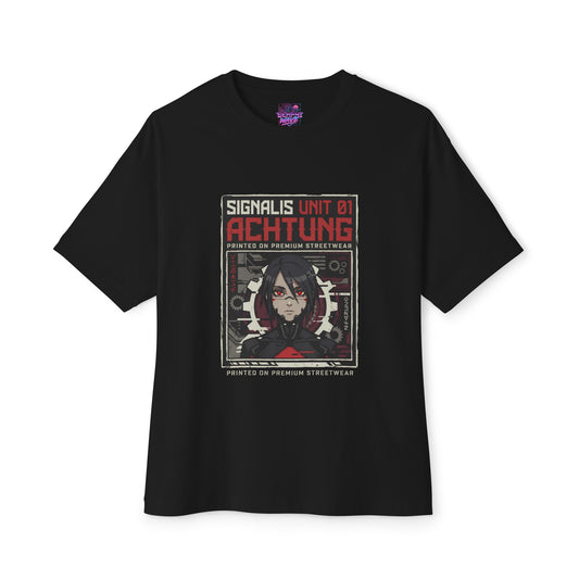 Signalis Lost Dreams Partner Search Cosmic Mystery Icon Premium Oversized Unisex T-Shirt