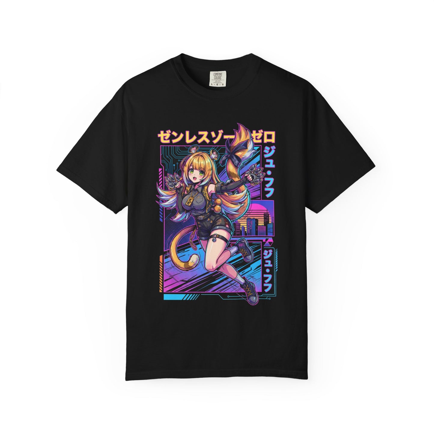 Synthwave Retro Ju Fufu Zenless Zone Zero Art Premium T-Shirt