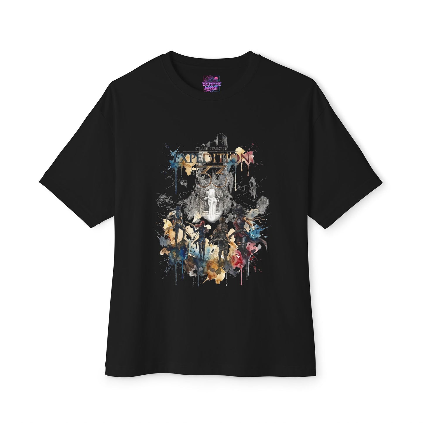 Paintress Clair Obscur Expedition 33 Retro JRPG Battle Icon Premium Oversized Unisex T-Shirt