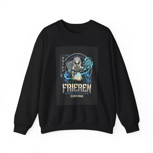 Frieren Beyond Journey's End Elven Mage Staff Crewneck Sweatshirt