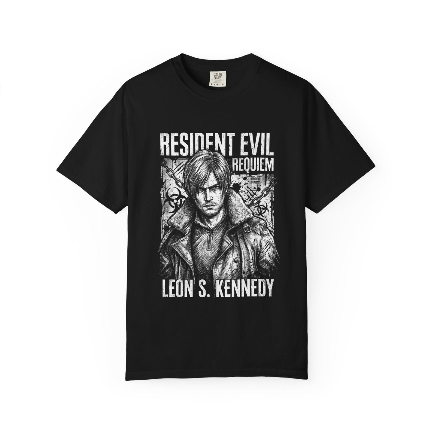 Leon S Kennedy Resident Evil Requiem BW Deisgn Premium T-Shirt