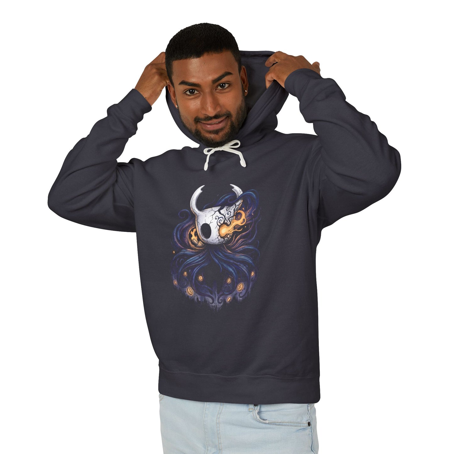 Ghost Hollow Knight Vessel Pale King Icon Unisex Premium Hoodie