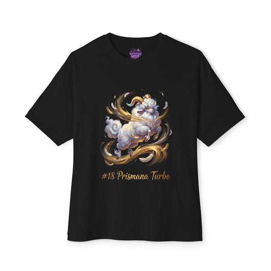 Prismana Turbo Aniimo Gold Oil Painting Rare Form Art - Oversized Premium Tee