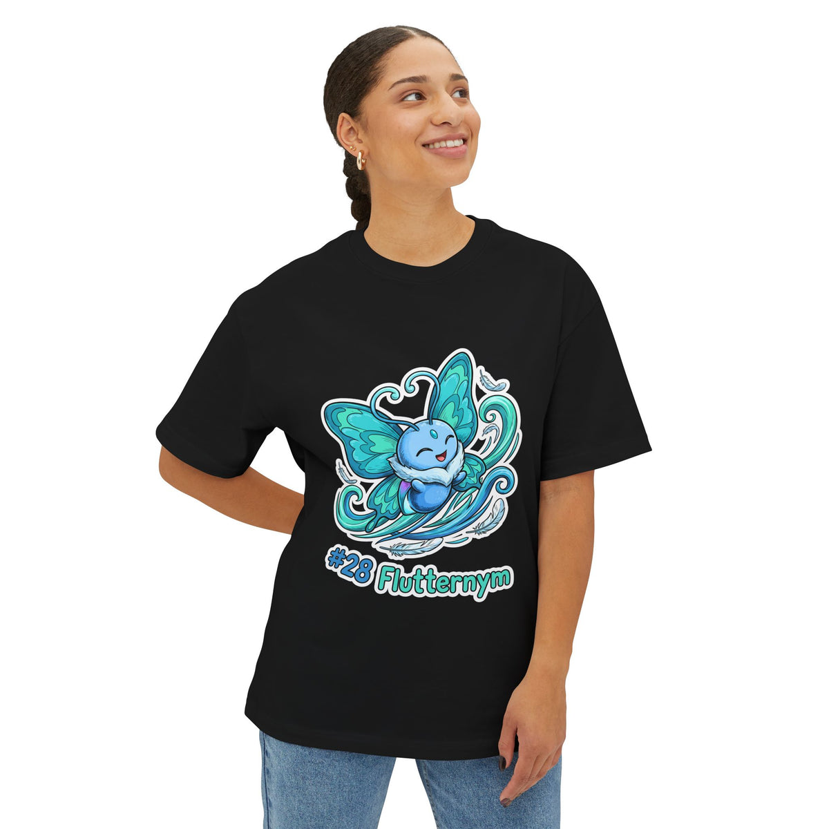 Flutternym Aniimo Sticker Art Creature Art - Oversized Premium Tee