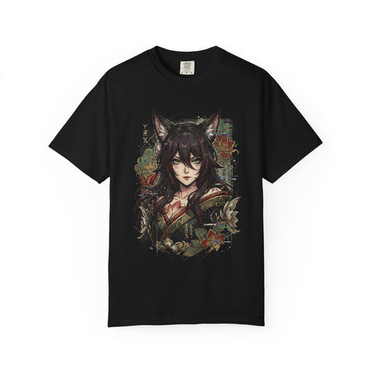 Tingyun HSR Xianzhou Luofu Fox Ears Tail Elegant Portrait Premium T-Shirt