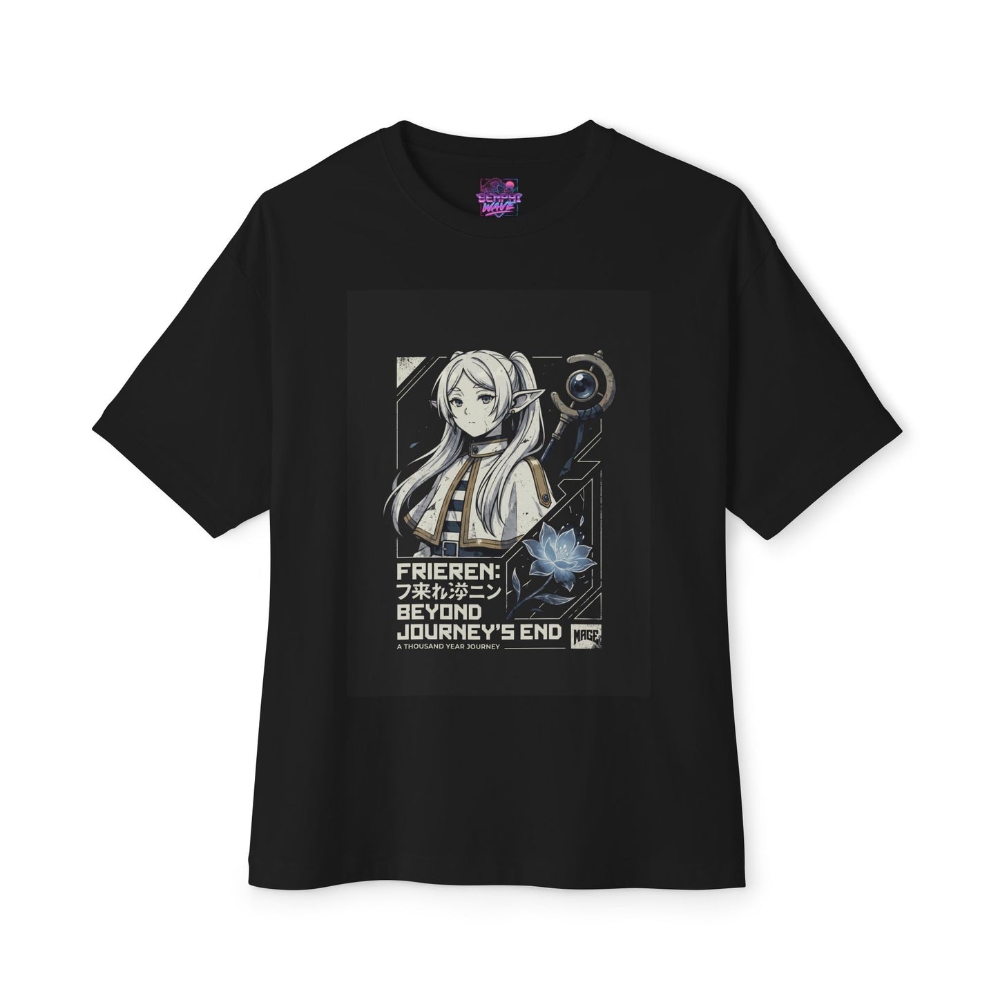 Quiet Sorceress Staff Magic Beyond the Journey Premium Oversized Unisex T-Shirt