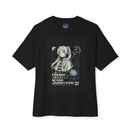 Quiet Sorceress Staff Magic Beyond the Journey Premium Oversized Unisex T-Shirt