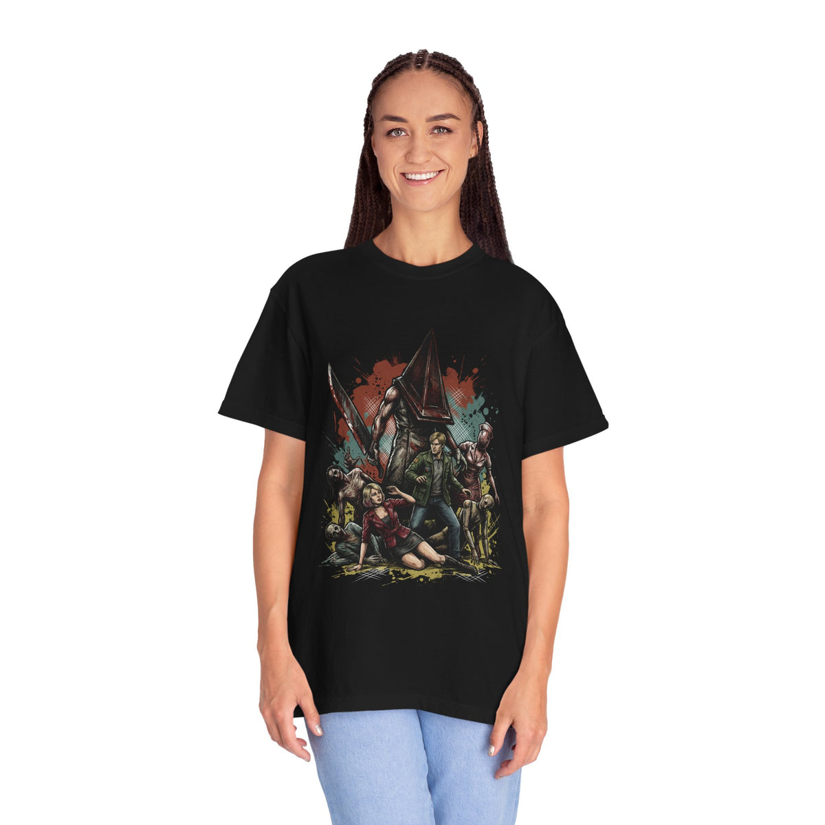 Pyramid Head Otherworld Silent Hill 2 Remake Fog Horror Boss Fight Premium T-Shirt