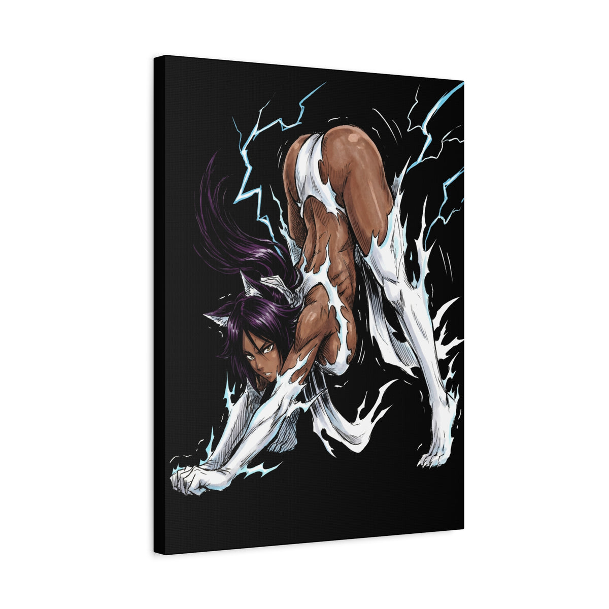 Bleach Yoruichi Shihouin Flash Goddess Martial Arts Master Canvas Print