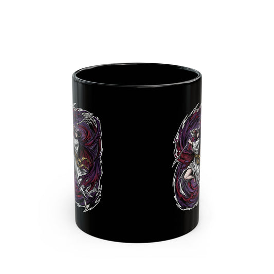 Rukia Kuchiki Bleach Lieutenant Fan Art Portrait Black Mug