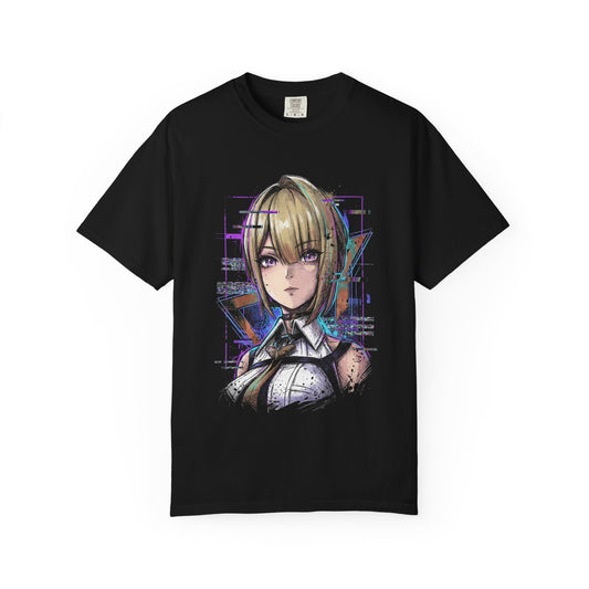 Evelyn Chevalier ZZZ Red Burning Tethers Portrait Premium T-Shirt