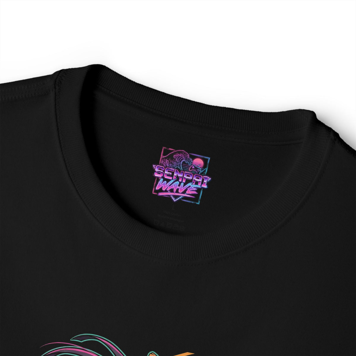 Umamusume Narita Brian Neon Sunset Katakana Fan Art Oversized T-Shirt