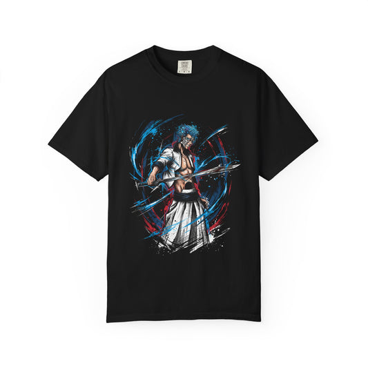 Fierce Blue Panther Hollow Inspired – Anime Manga Villain Portrait Premium T-Shirt