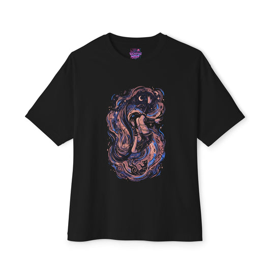Gravity Rush Celestial Dreamer Celestial Dreamer Gaming Graphic Oversized Tee | Purple Spiral
