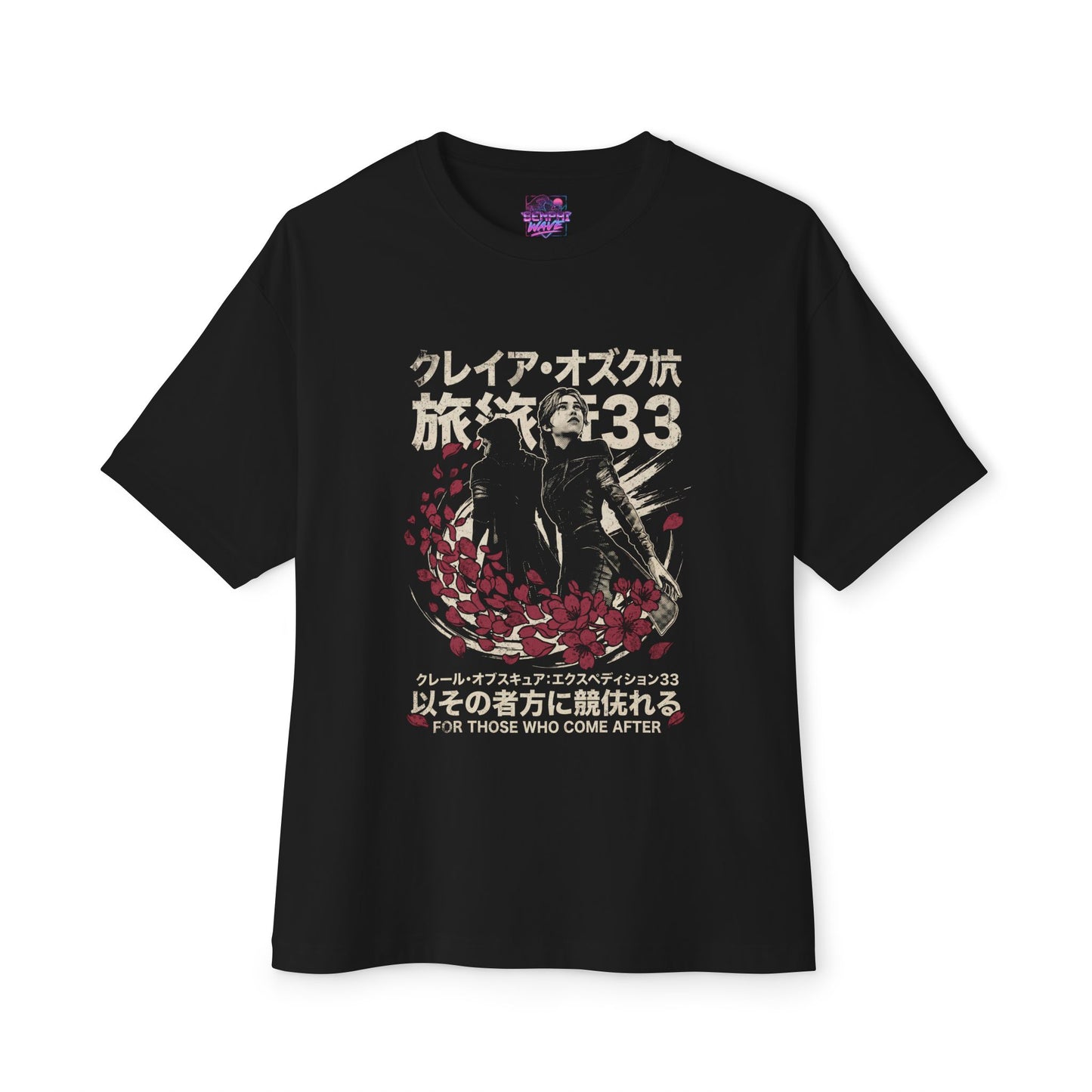 Clair Obscur Streetwear: Red Petal Fantasy Fusion Premium Oversized Unisex T-Shirt