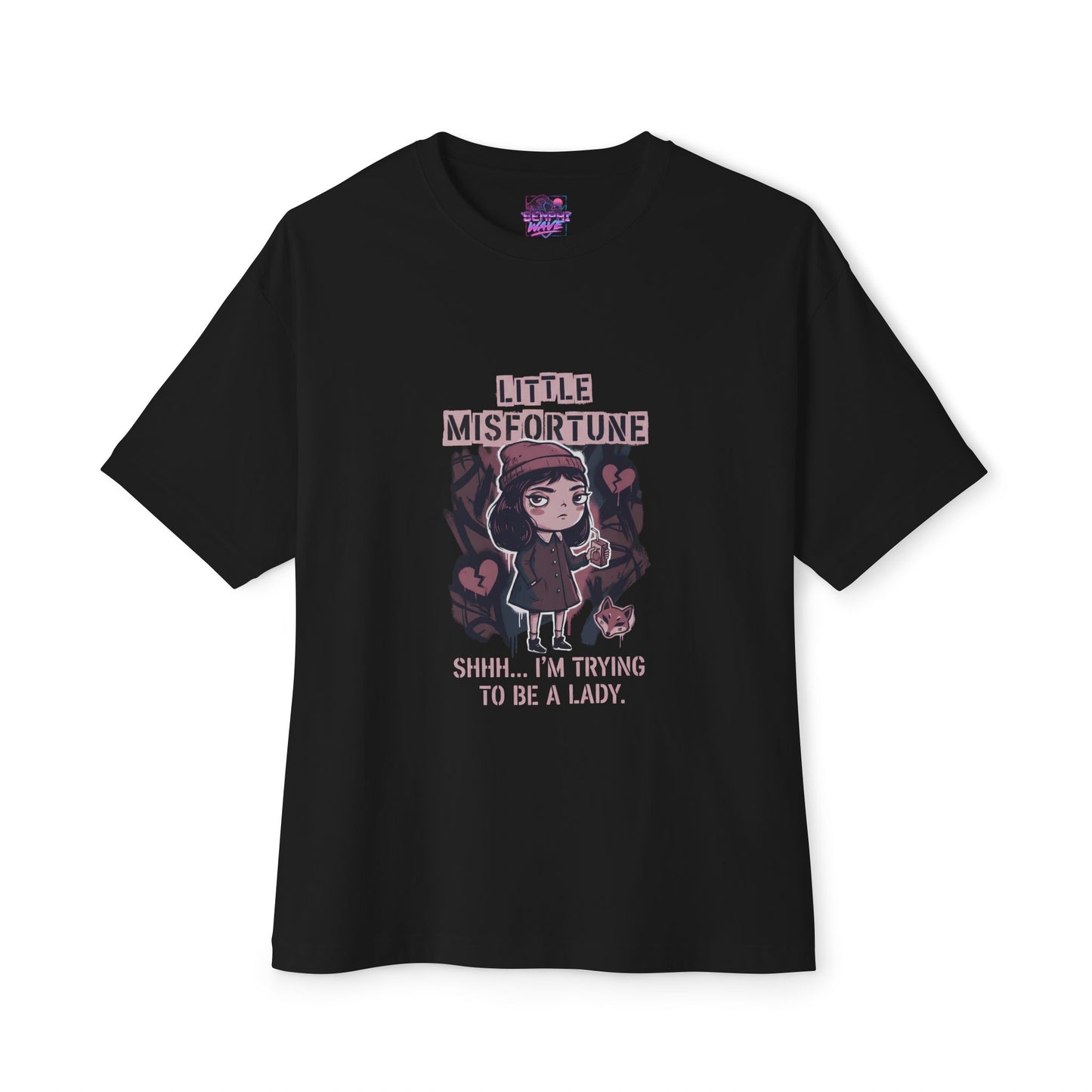 Little Misfortune: Cute Horror Indie Game Classic Premium Oversized Unisex T-Shirt