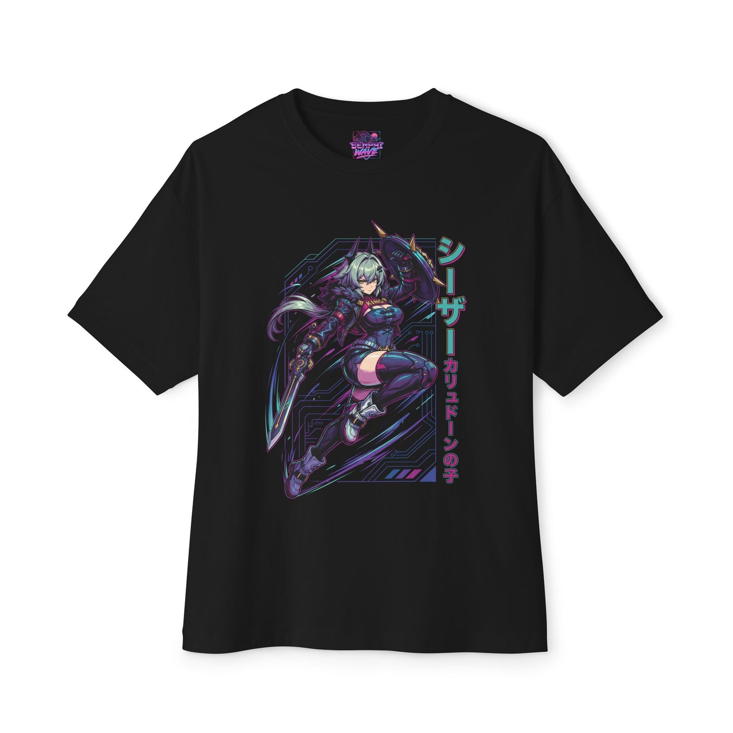 Caesar King Zenless Zone Zero Vaporwave Synth Art Premium Oversized Unisex T-Shirt