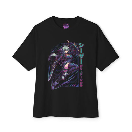 Caesar King Zenless Zone Zero Vaporwave Synth Art Premium Oversized Unisex T-Shirt