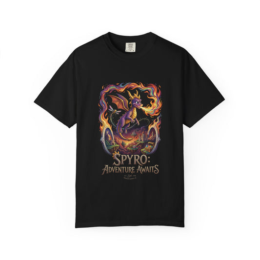 Purple Dragon Spyro Fan Design – Fiery Personality Gem Hunter Vibes Premium T-Shirt