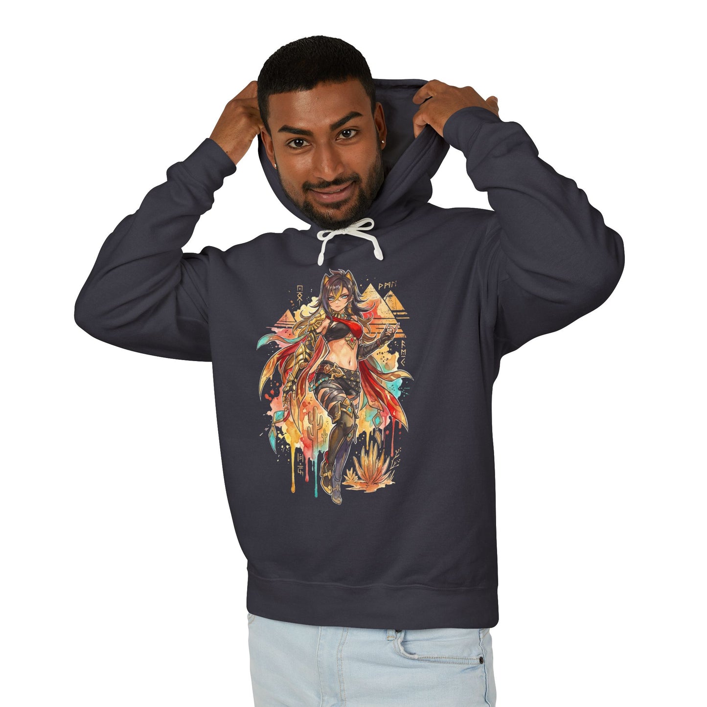 Genshin Impact Dehya Vaporwave Aesthetic Design Unisex Premium Hoodie