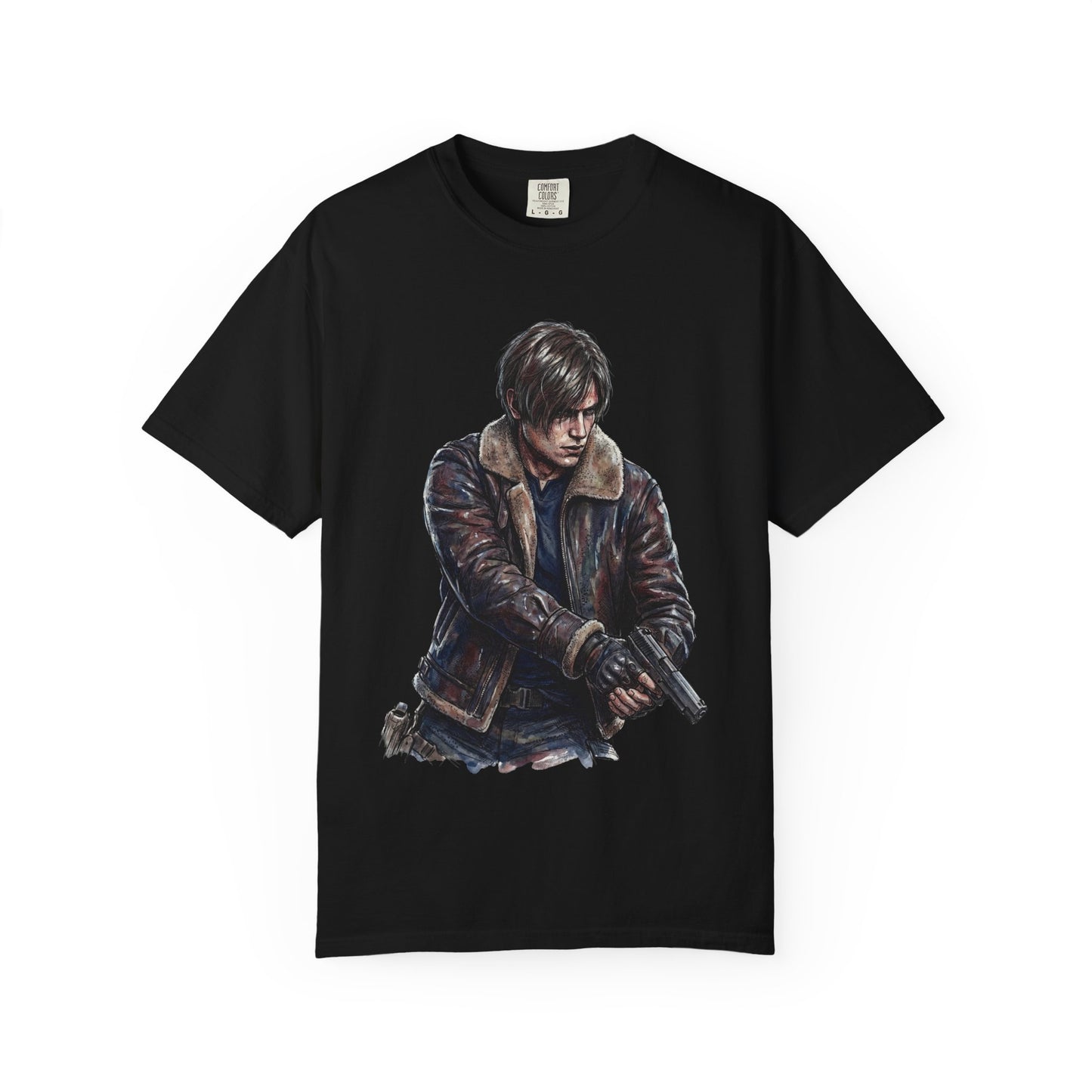 Leon Kennedy Resident Evil Requiem Older Gravel Voice Grunge Premium T-Shirt