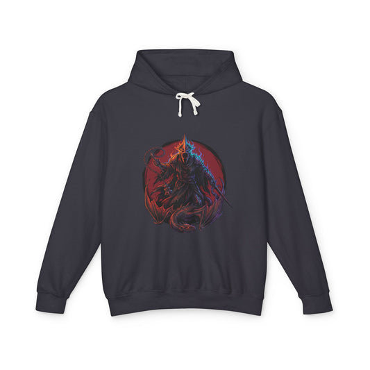 Witch-king of Angmar Fan Art – Black Mantle Crown Gleaming Eyes Design Unisex Premium Hoodie