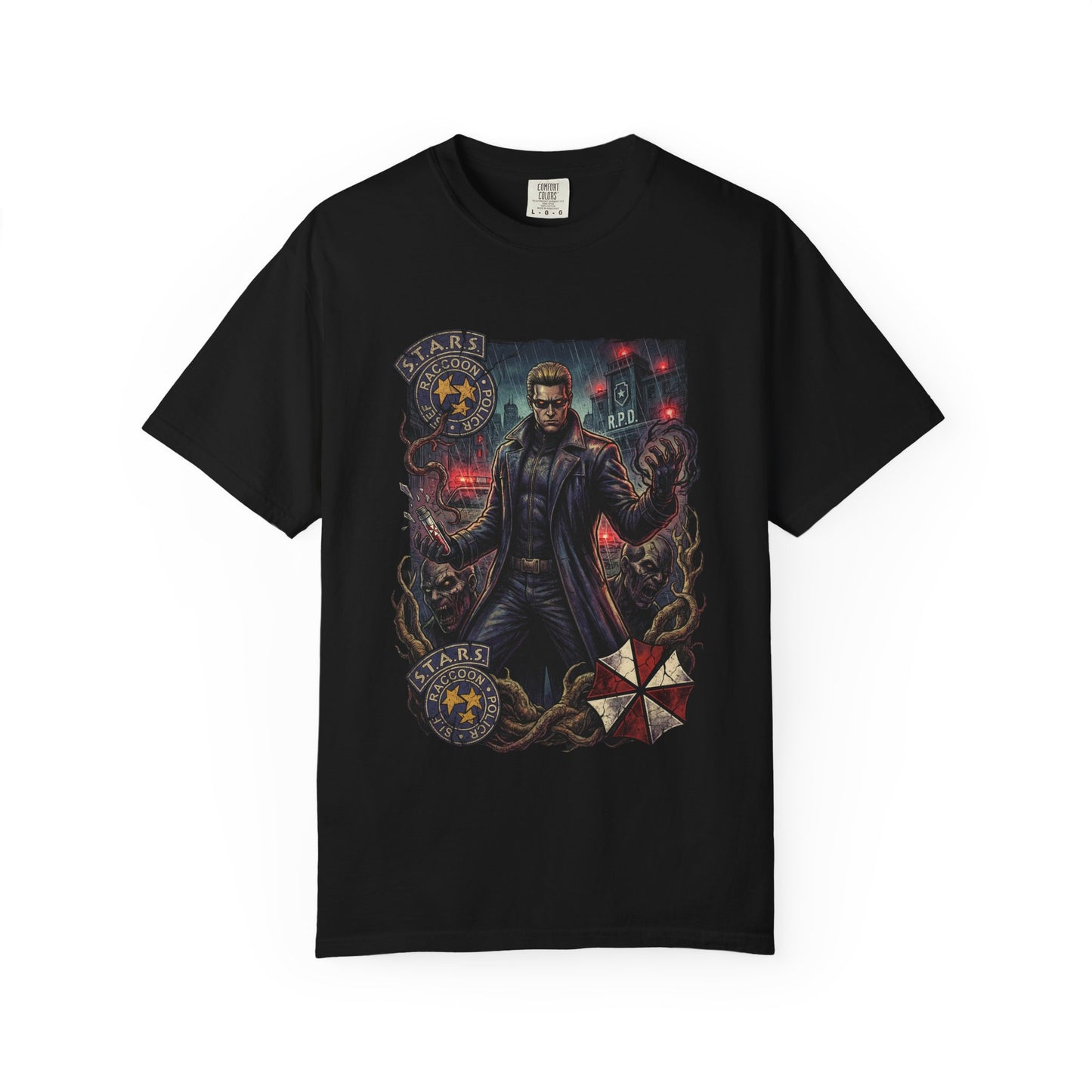 Wesker RE5 Final Boss Red Eyes Mutation Design Premium T-Shirt