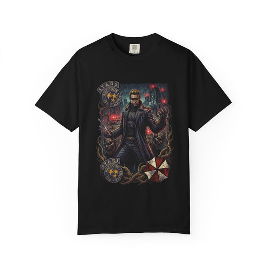 Wesker RE5 Final Boss Red Eyes Mutation Design Premium T-Shirt