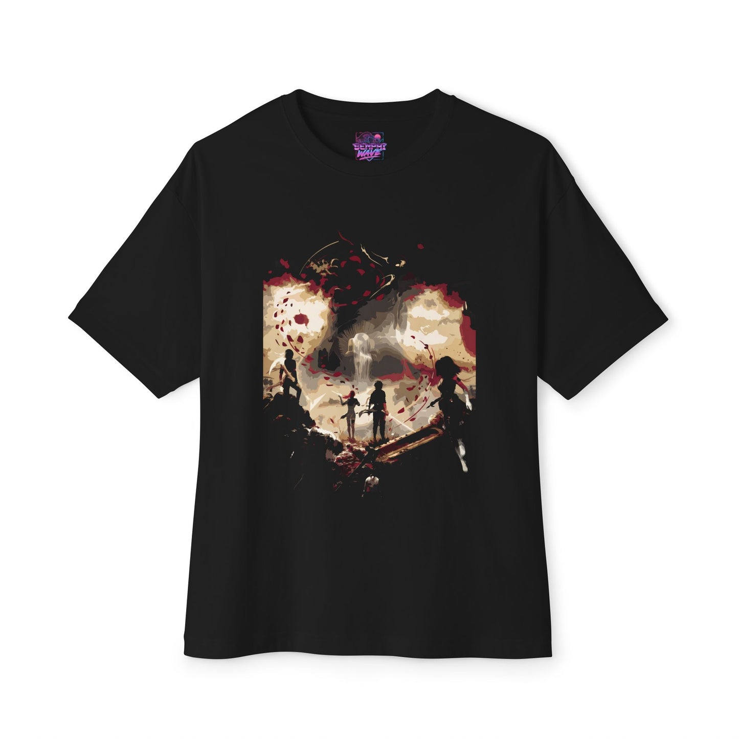 Expedition 33 Clair Obscur Painterly Style Facing the Paintress Premium Oversized Unisex T-Shirt