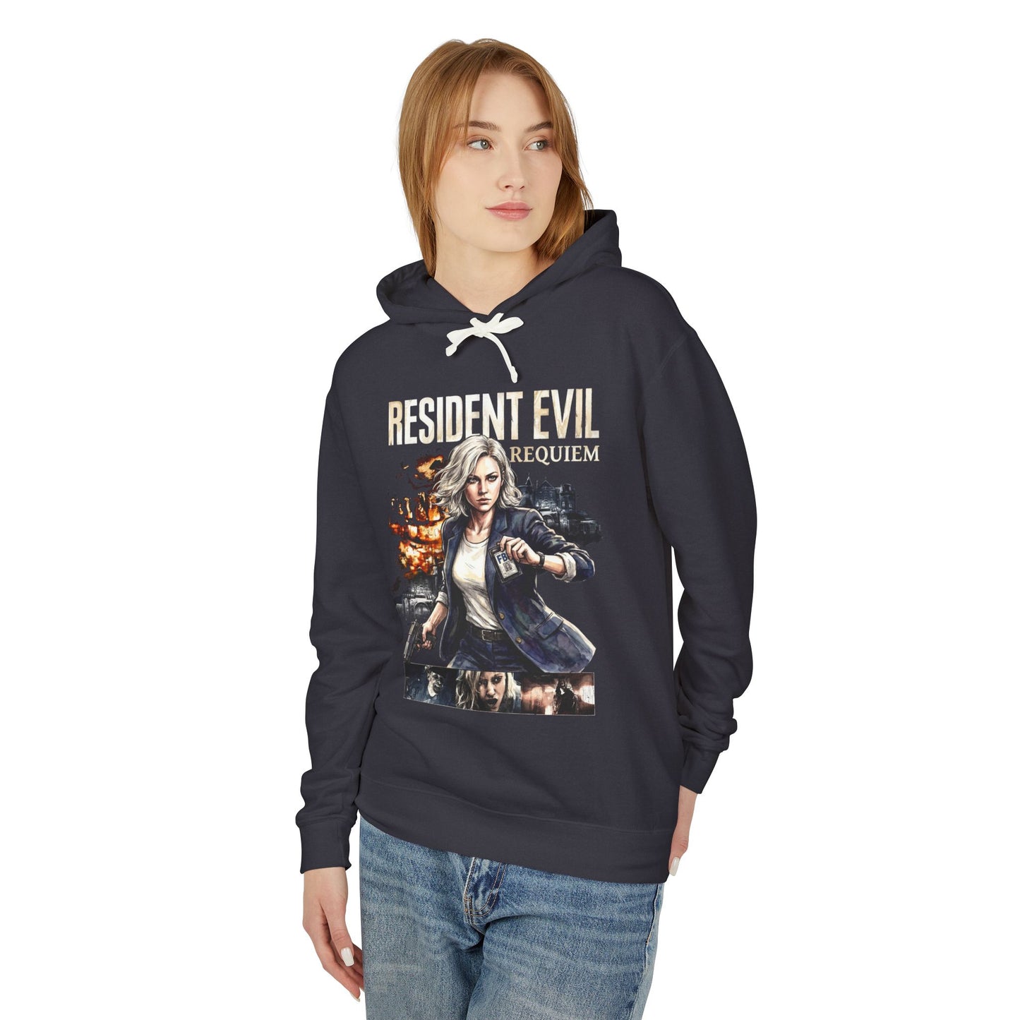 RE Requiem Grace Ashcroft First-Person Tension Survival Art Unisex Premium Hoodie
