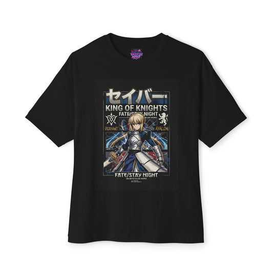 Saber Artoria Pendragon Fate Stay Night King of Knights Premium Oversized Unisex T-Shirt