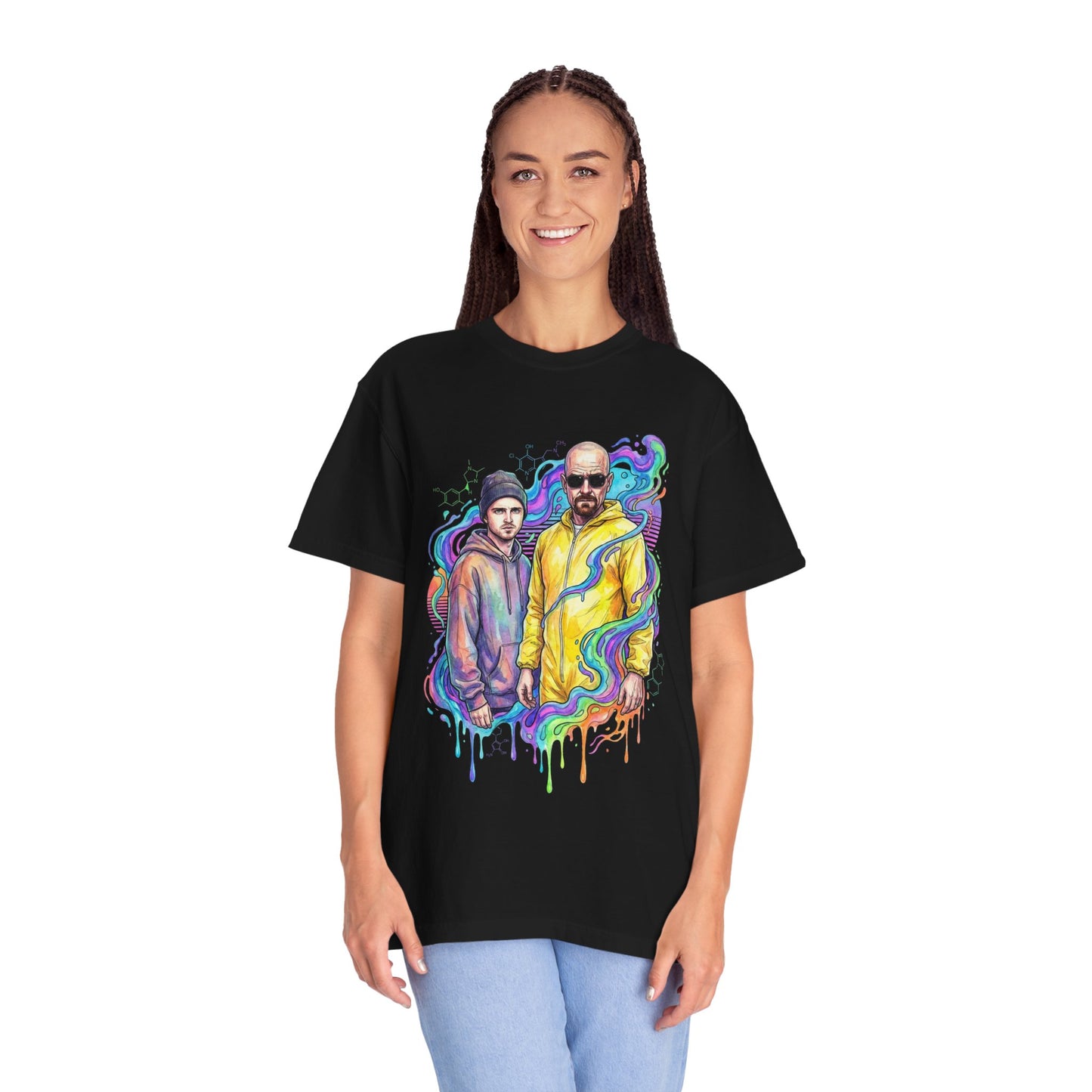 Walter White and Jesse Pinkman Breaking Bad Duo Portrait Premium T-Shirt