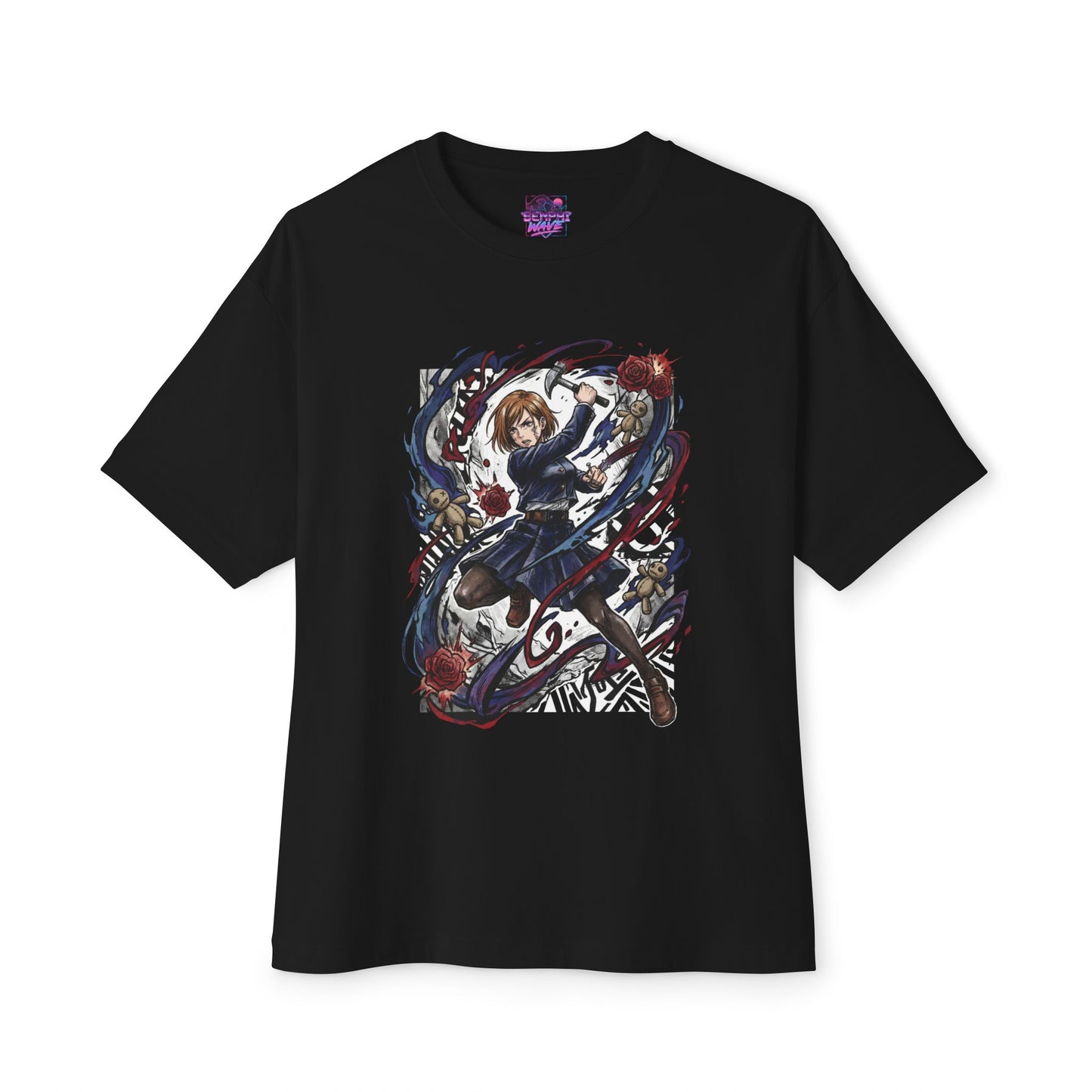 Nobara Kugisaki Jujutsu Kaisen Black Uniform Premium Oversized Unisex T-Shirt