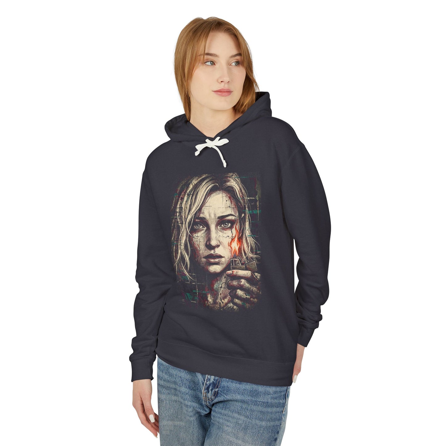 Grace Ashcroft Resident Evil Requiem Shy Analyst First-Person Portrait Unisex Premium Hoodie