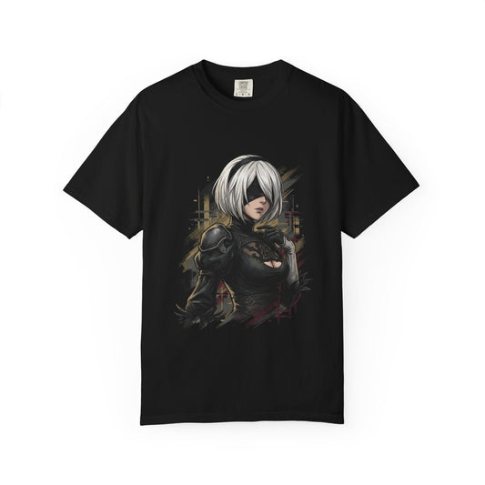 Nier Automata 2B Design Shirt | Self-Destruct Glory to Mankind Tee Gift Premium T-Shirt