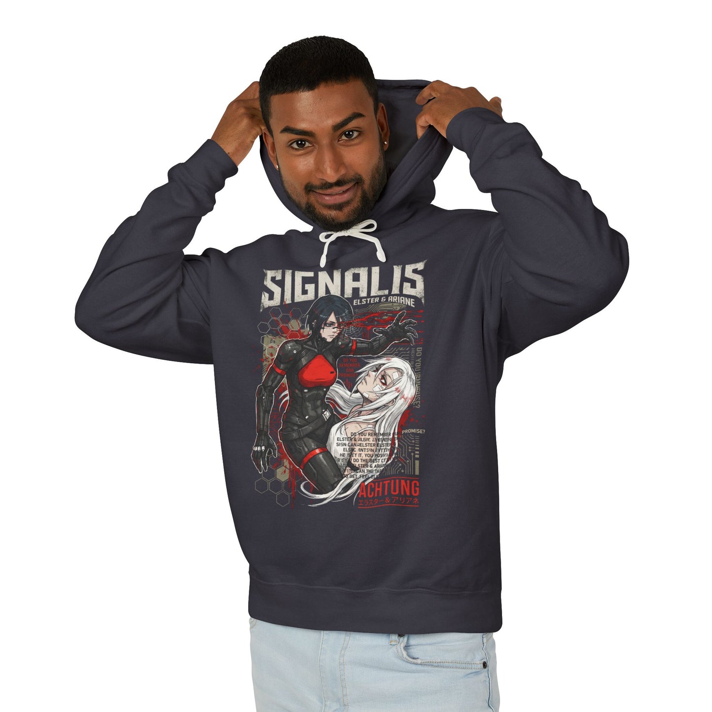 Signalis Eusan Nation Propaganda Surveillance Dystopia Art Unisex Premium Hoodie
