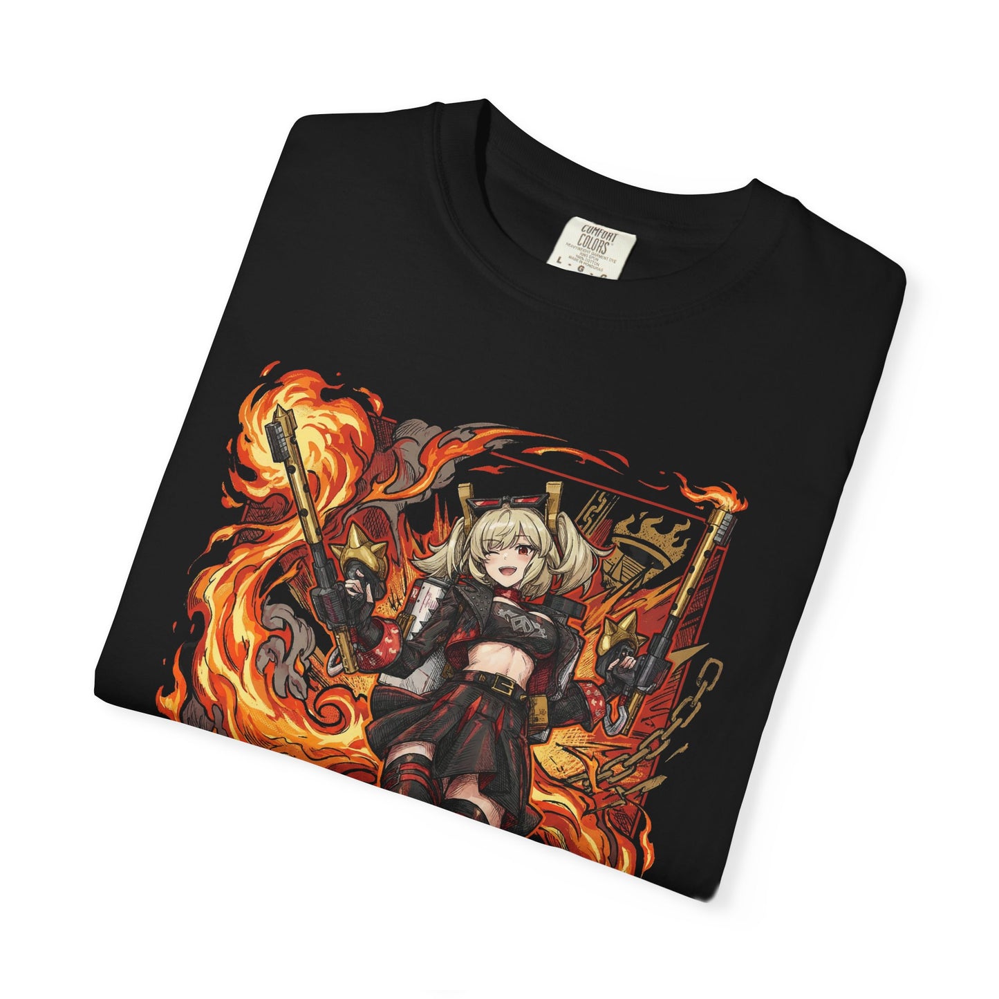 Burnice White 80s Vaporwave Neon Flames Art Premium T-Shirt