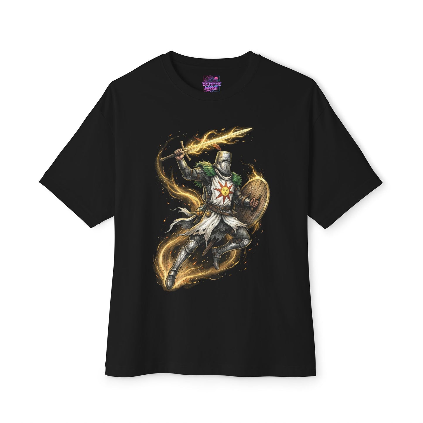 Solaire of Astora Sunlight Warrior Portrait Premium Oversized Unisex T-Shirt