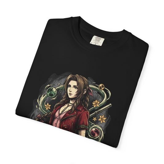 Aerith FF7 T-Shirt | Ancient Cetra White Materia JRPG Apparel Premium T-Shirt